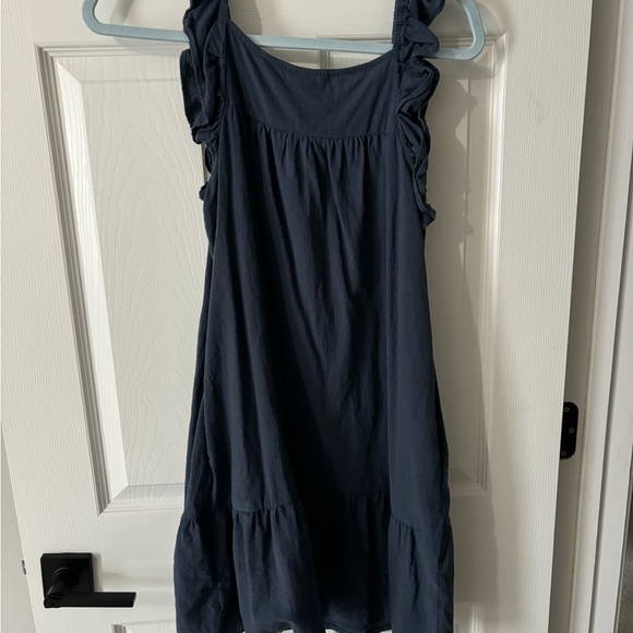 Universal Thread Dark Blue Button-Front Top - Picture 4 of 4